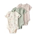 little planet by carter's Unisex Baby 3-pack Short Sleeve Bodysuits Made With Organic Cotton
