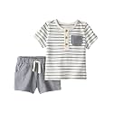 little planet by carter's Unisex Baby 2-piece Shorts Set Made With Organic Cotton