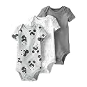 little planet by carter's Unisex Baby 3-pack Short Sleeve Bodysuits Made With Organic Cotton