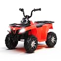 Little Rides ATV Battery Operated Electric Bike for Kids | Rechargeable Ride on Baby Big Bikes with Light, USB &amp; Music | Beach ATV Bike | Electric Bike for Kids 2 to 5 Year Boys Girls (Red)