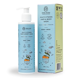 little rituals baby multi-vitamin body amp hair wash - tear free  ph 55 formulated with the best plant botanical - honeysuckle basil mandarin natural organic dermat tested swiss technology 200ml