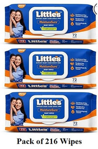Littles Baby MoistureSure Wipes With LID
