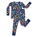 Little Sleepies Two-Piece Pajama Set, Viscose from Bamboo, Toddler Kids PJs