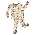 Little Sleepies Two-Piece Pajama Set, Viscose from Bamboo, Toddler Kids PJs