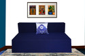 Little Smile 3X6 size for 1 Person- Jute Fabric Washable Cover 1 Seater Single Foam Fold Out Sofa Cum Bed
