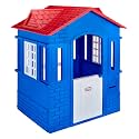 Little Tikes Cape Cottage- Red & Blue Playhouse Indoor & Outdoor with Working Door and Windows, Boys and Girls Ages 3+