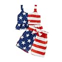 Little Toddler Kids Girl Clothes Set 1-8 Years Summer Outfits Solid Color Tank Tops &amp; Shorts