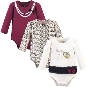 little treasure baby cotton bodysuits