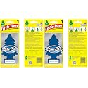 LITTLE TREES Car Freshener 76171101891 Yellow Little Trees Air Freshener New Car Scent - 1 Each (Pack of 2)