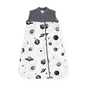 Little Unicorn 0-6 Month Quilted Sleep Sack 2.6 TOG | Soft &amp; Breathable Muslin Cotton for safer sleep | 2 way zipper (Planetary)