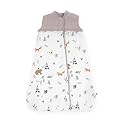 Little Unicorn 0-6 Month Quilted Sleep Sack 2.6 TOG | Soft &amp; Breathable Muslin Cotton for safer sleep | 2 way zipper (Forest Friends)