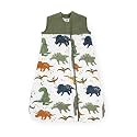 Little Unicorn 0-6 Month Quilted Sleep Sack 2.6 TOG | Soft &amp; Breathable Muslin Cotton for safer sleep | 2 way zipper (Dino Friends)