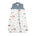 Little Unicorn 0-6 Month Quilted Sleep Sack 2.6 TOG | Soft &amp; Breathable Muslin Cotton for safer sleep | 2 way zipper (Farmyard)
