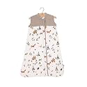 Little Unicorn 6-12 Month Quilted Sleep Sack 2.6 TOG | Soft &amp; Breathable Muslin Cotton for safer sleep | 2 way zipper (Forest Friends)