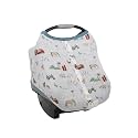 Little Unicorn Baby Car Seat Canopy | Soft & Breathable Muslin Fabric | Magnetic Closure Cover & Universal Fit | for Protection & Privacy | Nursing Cover (Farmyard)