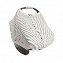 Little Unicorn Baby Car Seat Canopy | Soft &amp; Breathable Muslin Fabric | Magnetic Closure Cover &amp; Universal Fit | for Protection &amp; Privacy | Nursing Cover (Adobe Checker)