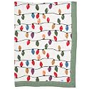 Little Unicorn Christmas Bulbs Cotton Muslin Quilt Receving Blanket | 100% Cotton | Super Soft | Babies and Toddlers | 30" x 40" | Machine Washable