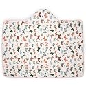 Little Unicorn Hooded Bath Towel | Absorbent Cotton &amp; Terry Blend | Larger Size for Baby &amp; Toddlers, 1-6 Years (Butterflies)