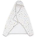 Little Unicorn Hooded Bath Towel | Absorbent Cotton & Terry Blend | Larger Size for Baby & Toddlers, 1-6 Years (Animal Crowd)
