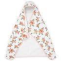 Little Unicorn Hooded Bath Towel | Absorbent Cotton &amp; Terry Blend | Larger Size for Baby &amp; Toddlers, 1-6 Years (Watercolor Roses)