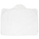 Little Unicorn Hooded Bath Towel | Absorbent Cotton &amp; Terry Blend | Larger Size for Baby &amp; Toddlers, 1-6 Years (White)