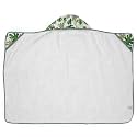 Little Unicorn Hooded Bath Towel | Absorbent Cotton &amp; Terry Blend | Larger Size for Baby &amp; Toddlers, 1-6 Years (Tropical Leaf)