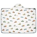 Little Unicorn Hooded Bath Towel | Absorbent Cotton &amp; Terry Blend | Larger Size for Baby &amp; Toddlers, 1-6 Years (Work Trucks)