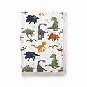 Little Unicorn Newborn Receiving Quilt | Ultra- Soft, Multi-Layered Muslin Fabric | Gift for Newborns &amp; on-The-go (Dino Friends)