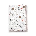 Little Unicorn Newborn Receiving Quilt | Ultra- Soft, Multi-Layered Muslin Fabric | Gift for Newborns &amp; on-The-go (Forest Friends)