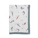Little Unicorn Newborn Receiving Quilt | Ultra- Soft, Multi-Layered Muslin Fabric | Gift for Newborns &amp; on-The-go (Mermaids)