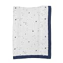 Little Unicorn Newborn Receiving Quilt | Ultra- Soft, Multi-Layered Muslin Fabric | Gift for Newborns & on-The-go (Shooting Stars)