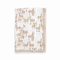 Little Unicorn Newborn Receiving Quilt | Ultra- Soft, Multi-Layered Muslin Fabric | Gift for Newborns &amp; on-The-go (Llama Llama)