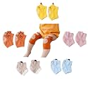 Little World Baby Knee Pads for Crawling - 5 Pack Anti Slip Unisex Baby Knee Protectors - Toddler Knee Pads for Baby