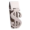 Little World Money Clip - Stainless Steel Money Clip for Men, Minimalist Slim Wallet Money Clip Cash Business Card Holder
