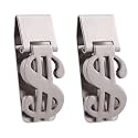 Little World Money Clip - Stainless Steel Money Clip for Men, Minimalist Slim Wallet Money Clip Cash Business Card Holder