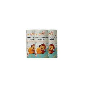 littlefingers organic cookies with no refined sugar and preservatives for kids - 150 grams  suitable for 1 years  orange oatmeal pack of 1