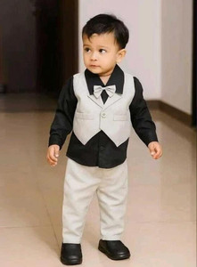 LITTLEMAMA Baby Boys Casual Shirt Pant Coat