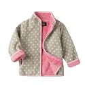 LittleSpring Boys Girls Polar Fleece Jackets Fur Lined Zip Up Warm Winter Coat