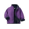 LittleSpring Boys Girls Polar Fleece Jackets Fur Lined Zip Up Warm Winter Coat