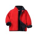 LittleSpring Boys Girls Polar Fleece Jackets Fur Lined Zip Up Warm Winter Coat