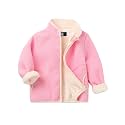 LittleSpring Boys Girls Polar Fleece Jackets Fur Lined Zip Up Warm Winter Coat