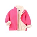 LittleSpring Boys Girls Polar Fleece Jackets Fur Lined Zip Up Warm Winter Coat