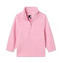 LittleSpring Kids Neutral Polar Fleece Jackets Quarter-Zip Pullover with Elastic Cuffs