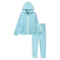 LittleSpring Little Boys Tracksuit Zip Up Athletic Hoodie and Jogger Pants 2-Piece Set