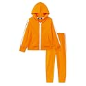 LittleSpring Little Boys Tracksuit Zip Up Athletic Hoodie and Jogger Pants 2-Piece Set