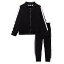 LittleSpring Little Boys Tracksuit Zip Up Athletic Hoodie and Jogger Pants 2-Piece Set