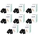 LITTLOO Baby Knee Socks &amp; Crawling Socks (Pack of 8) Anti-Slip Knee &amp; Elbow Protector Pads, Soft Cotton Elastic for Cushion &amp; Knee Protection (Black)