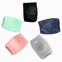 LITTLOO Baby Knee Socks &amp; Crawling Socks (Pack of 5) Anti-Slip Knee &amp; Elbow Protector Pads, Soft Cotton Elastic for Cushion &amp; Knee Protection (Multicolor)