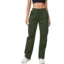 LITZO Cotton Cargo Pants for Women 