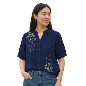 litzo shirts for women - korean style long sleeve button down  regular fit western latest stylish office wear tops women no-98-101